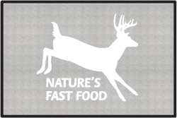 Nature's Fast Food 2 Whitetail Deer Silhouette Door Mats