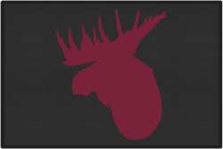 Moose Profile Silhouette Door Mats