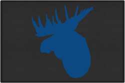 Moose Profile Silhouette Door Mats