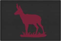 Pronghorn Antelope Silhouette Door Mats