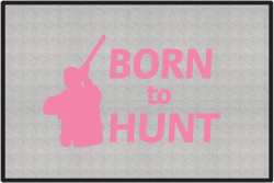 Born to Hunt Shotgun Silhouette Door Mats