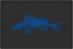 Walleye Silhouette Door Mats