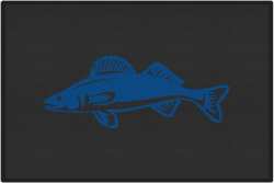 Walleye Silhouette Door Mats