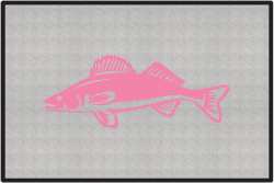 Walleye Silhouette Door Mats