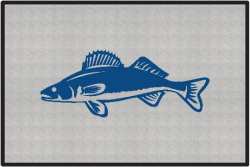 Walleye Silhouette Door Mats