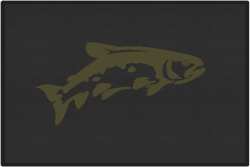 Leaping Trout Silhouette Door Mats