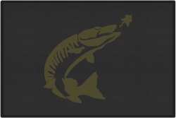 Tiger Muskie Silhouette Door Mats