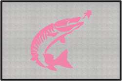 Tiger Muskie Silhouette Door Mats