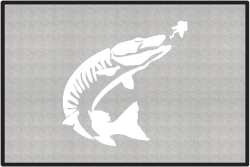 Tiger Muskie Silhouette Door Mats