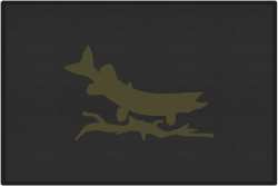 Predatory Pike Silhouette Door Mats