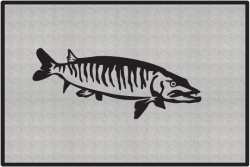 Muskie Silhouette Door Mats