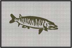 Muskie Silhouette Door Mats