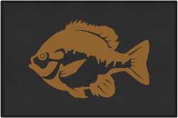 Bluegill 2 Silhouette Door Mats