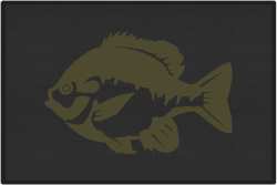 Bluegill 2 Silhouette Door Mats