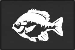 Bluegill 2 Silhouette Door Mats