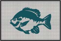 Bluegill 2 Silhouette Door Mats