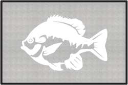 Bluegill 2 Silhouette Door Mats