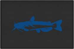 Channel Catfish Silhouette Door Mats