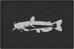 Channel Catfish Silhouette Door Mats