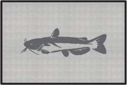 Channel Catfish Silhouette Door Mats