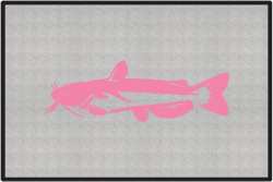 Channel Catfish Silhouette Door Mats