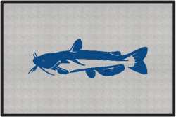 Channel Catfish Silhouette Door Mats