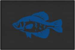 Crappie 2 Silhouette Door Mats