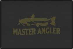 Master Angler Catfish Silhouette Door Mats