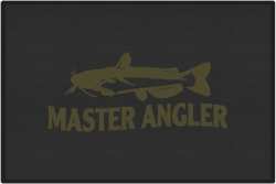 Master Angler Catfish Silhouette Door Mats