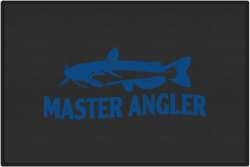 Master Angler Catfish Silhouette Door Mats