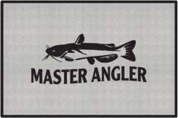 Master Angler Catfish Silhouette Door Mats
