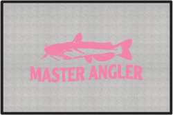 Master Angler Catfish Silhouette Door Mats
