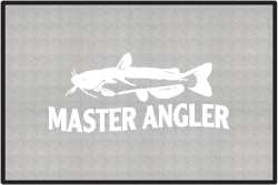 Master Angler Catfish Silhouette Door Mats