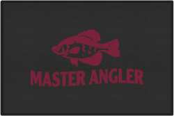 Master Angler Crappie Silhouette Door Mats