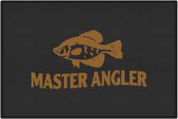 Master Angler Crappie Silhouette Door Mats