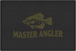 Master Angler Crappie Silhouette Door Mats