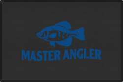 Master Angler Crappie Silhouette Door Mats