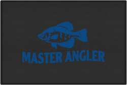 Master Angler Crappie Silhouette Door Mats