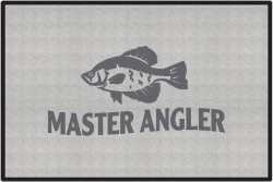 Master Angler Crappie Silhouette Door Mats