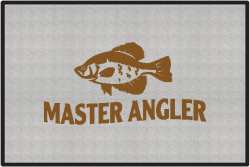 Master Angler Crappie Silhouette Door Mats