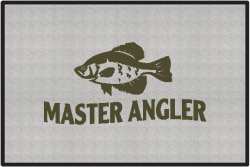 Master Angler Crappie Silhouette Door Mats