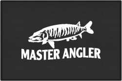 Master Angler Muskie Silhouette Door Mats