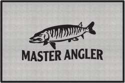 Master Angler Muskie Silhouette Door Mats