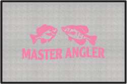 Master Angler Panfish Silhouette Door Mats