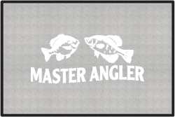 Master Angler Panfish Silhouette Door Mats