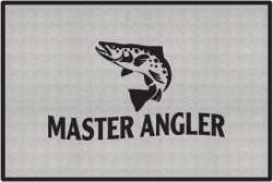 Master Angler Trout Silhouette Door Mats