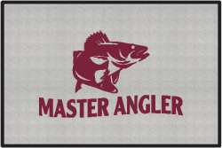 Master Angler Walleye Silhouette Door Mats