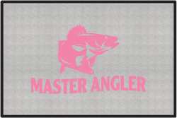 Master Angler Walleye Silhouette Door Mats