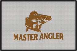 Master Angler Walleye Silhouette Door Mats