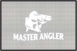 Master Angler Walleye Silhouette Door Mats